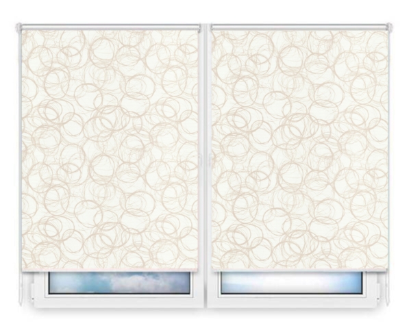 Рулонные шторы Мини Эклипс бежевый цена. Купить в «Мастерская Жалюзи»